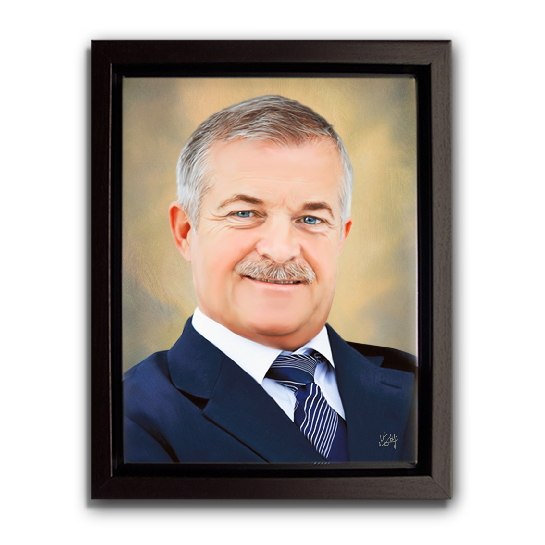 Portrait souvenir sur toile