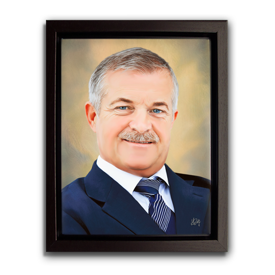 Portraits sur toile (PORxxxx) Portrait mortuaire sur toile